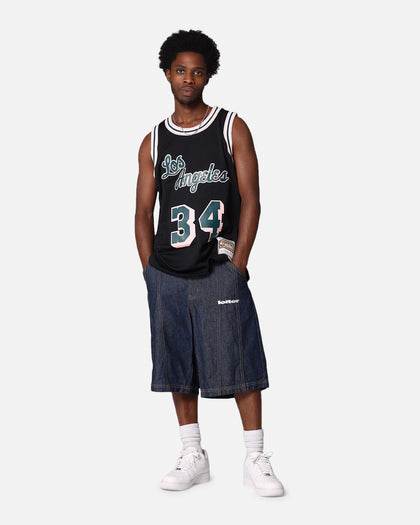 Mitchell & Ness Los Angeles Lakers Shaquille O'Neal 'Deep Emerald' Swing Jersey Black