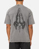 Saint Morta Pray For Me Mock Neck T-Shirt Washed Charcoal