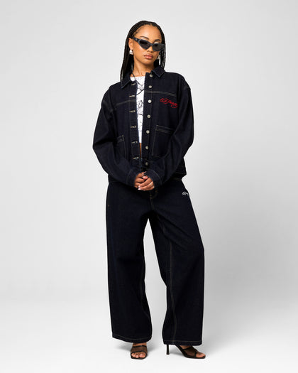 Ed Hardy Coach Denim Jacket Raw Indigo