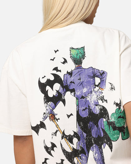American Thrift X DC Batman The Joker Cane Heavy T-Shirt Off White