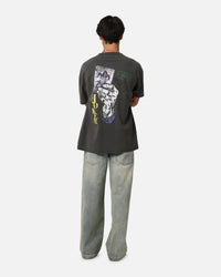 American Thrift X DC Batman The Joker Harley Hoax Heavy T-Shirt Black Wash