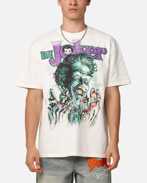 73Studio X DC Batman The Joker Rings Heavyweight T-Shirt Off White