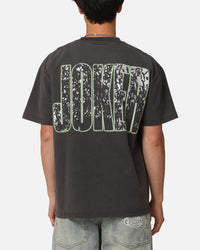 American Thrift X DC Batman The Joker Smile Heavyweight T-Shirt Black Wash