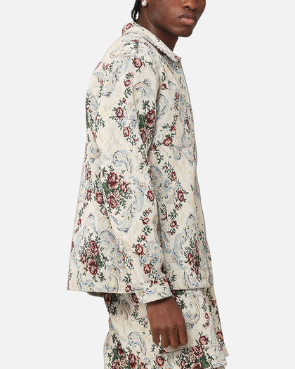 XXIII Floral Jacquard Jacket White Antique
