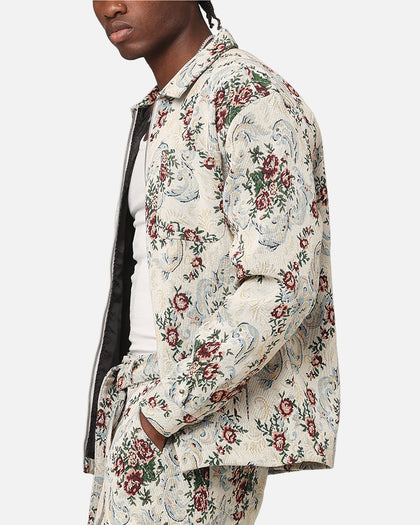 XXIII Floral Jacquard Jacket White Antique