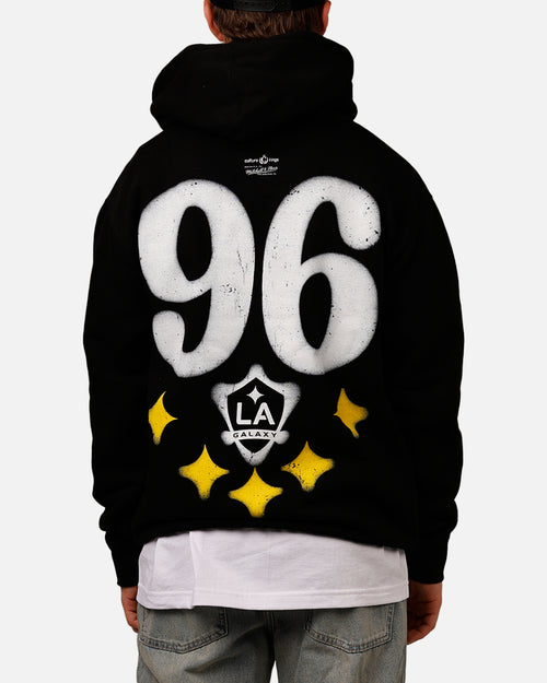 Mitchell & Ness X Los Angeles Galaxy X Culture Kings Spraypaint Hoodie Black