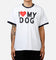 AB I Love My Dog Ring T-Shirt Heather Grey