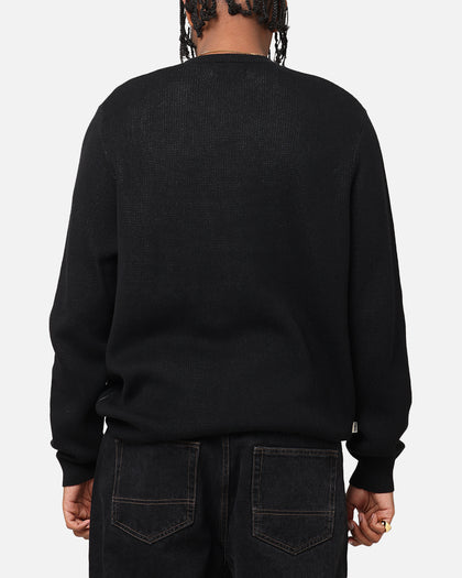S Double Shawn Script Sweater Black