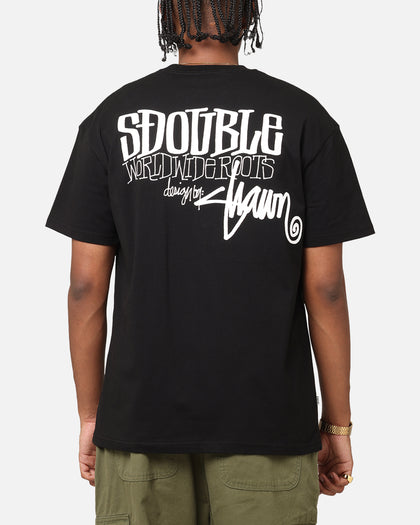 S Double World Wide Roots T-Shirt Black