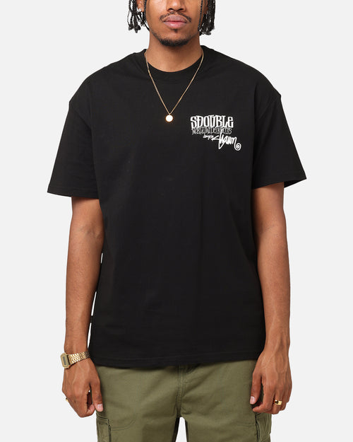 S Double World Wide Roots T-Shirt Black