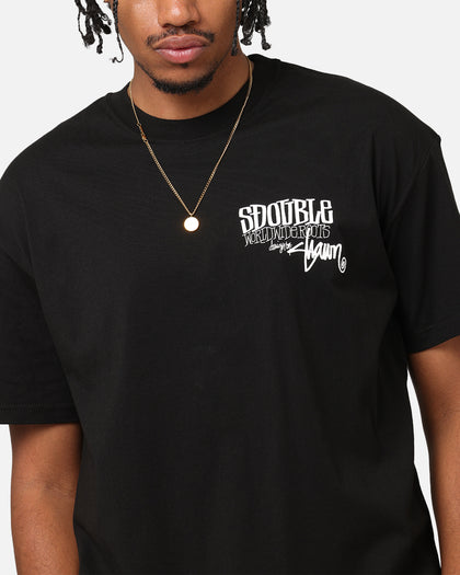 S Double World Wide Roots T-Shirt Black