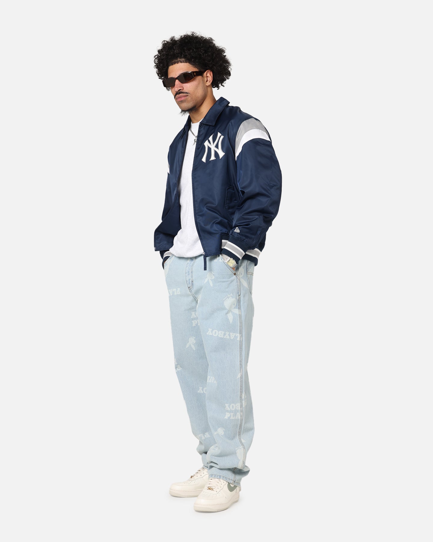 New Era New York Yankees MLB Retro Stadium Jacket Navy | Culture