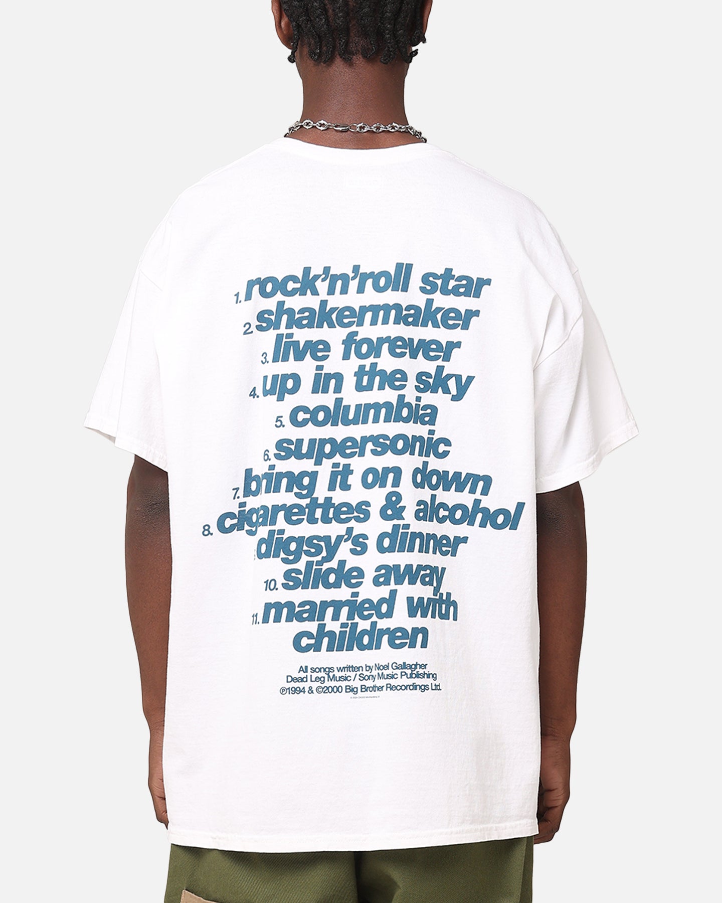 Oasis Definitely Maybe T-Shirt White Vintage | Culture Kings NZ