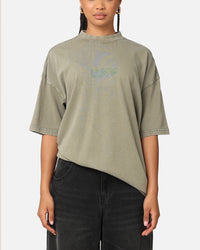 The Anti Order Anti XY Mock Neck T-Shirt Vintage Khaki