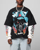 Loiter Daytona Layered Long Sleeve T-Shirt Black/White