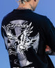 Ed Hardy By Loiter Flight Premium T-Shirt Black Acidwash