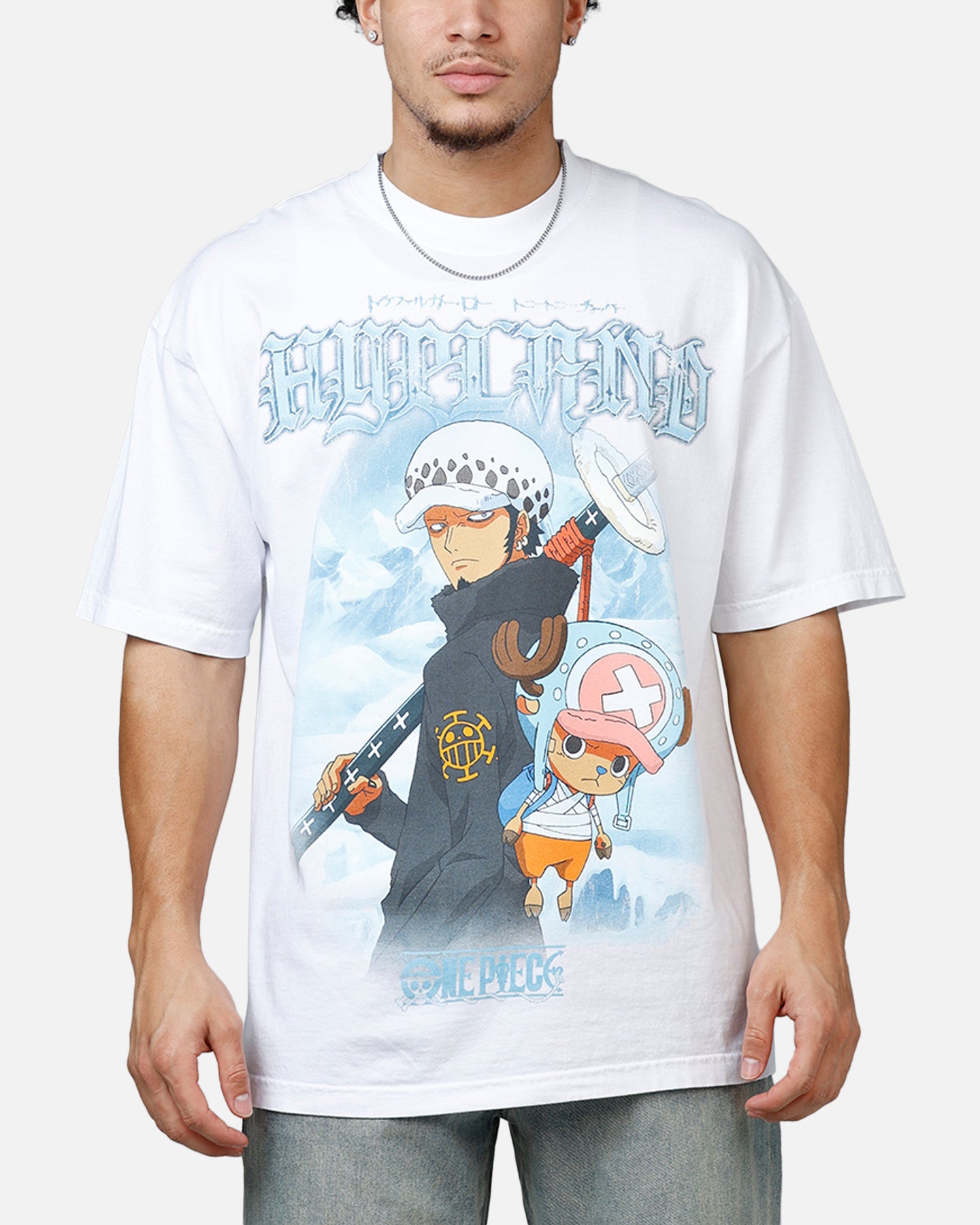 Hypland X One Piece Ice Jumbo T-Shirt White | Culture Kings NZ