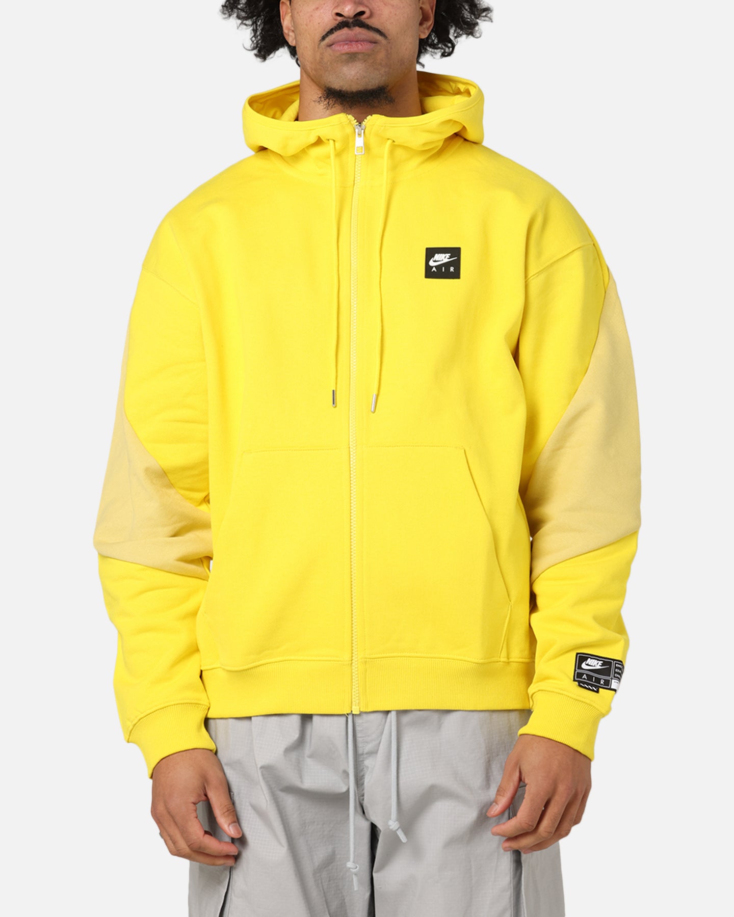 Nike Air Full-Zip Fleece Hoodie Saturn Gold/Black | Culture Kings NZ