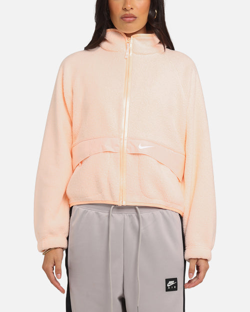 Nike Women's Sportswear Sherpa Jacket Crimson