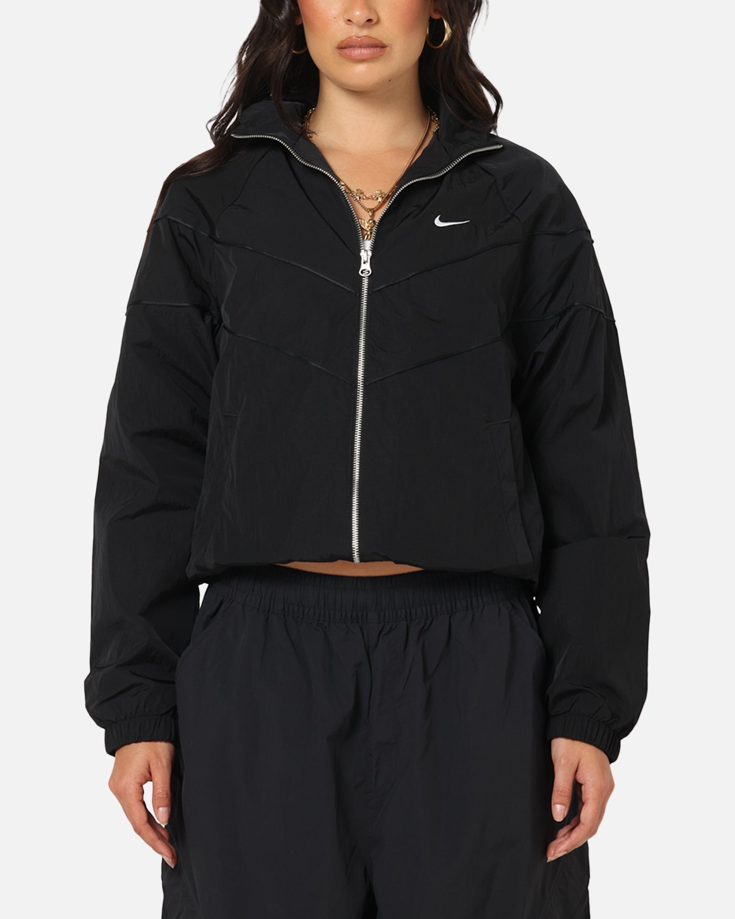 nike womens woven half zip jacket