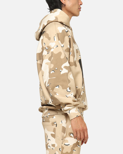 Carre Premium Essentials Hoodie Brown Camo