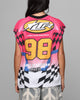 Loiter Motorsport Muscle T-Shirt Pink/Multi-Coloured