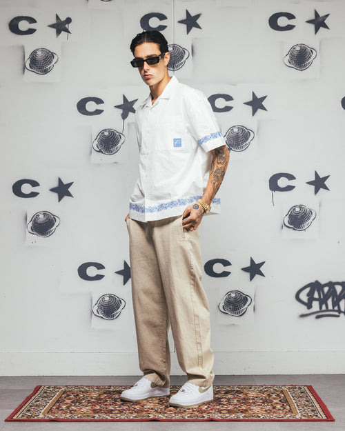 Carre Rose Bowl Button Up Shirt Off White