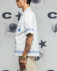 Carre Rose Bowl Button Up Shirt Off White