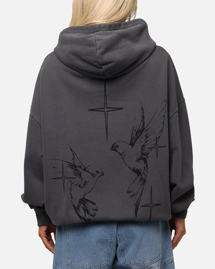 Saint Morta Destiny Rising Boxy Hoodie Washed Black