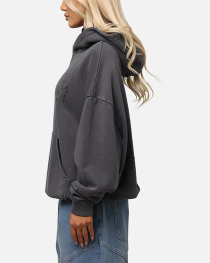 Saint Morta Destiny Rising Boxy Hoodie Washed Black