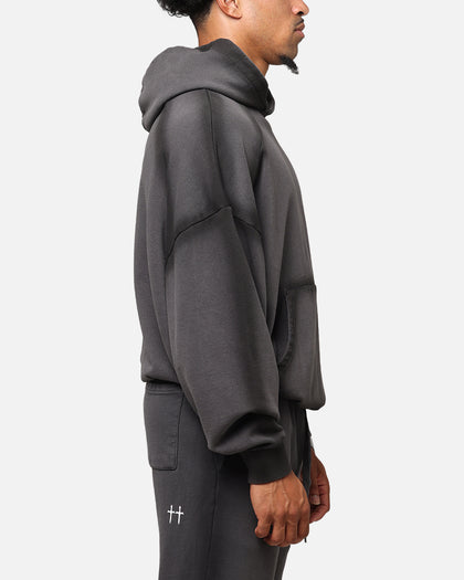 Saint Morta Contrast Wash Hoodie Black Wash