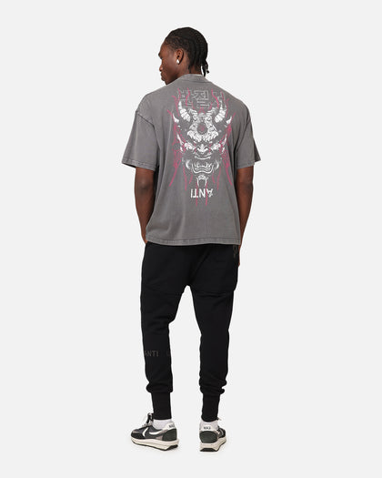 The Anti Order Agma Mock Neck T-Shirt Washed Charcoal