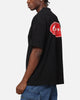 Carre Script Sport Mock Neck T-Shirt Black