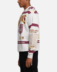 Queensland Rugby League Queensland Maroons Team Crewneck Silver Marle