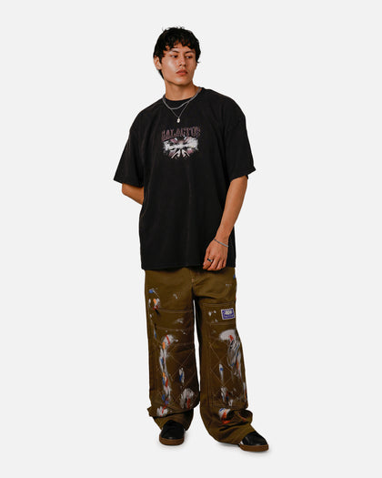 Goat Crew Marvel Galactus Vintage T-Shirt Black Acidwash