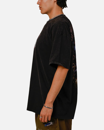 Goat Crew Marvel Galactus Vintage T-Shirt Black Acidwash