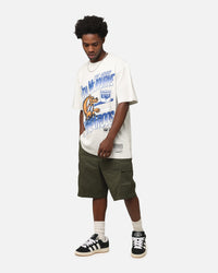 Mitchell & Ness North Melbourne Kangaroos Mascot Character T-Shirt Silver Marle