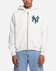 Majestic Athletic New York Yankees Arch FZ Boxy Hoodie White Marle