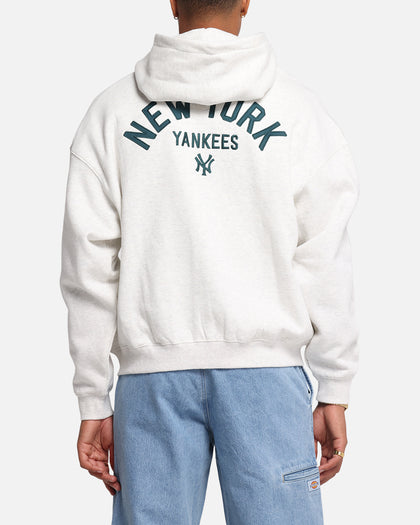 Majestic Athletic New York Yankees Arch FZ Boxy Hoodie White Marle