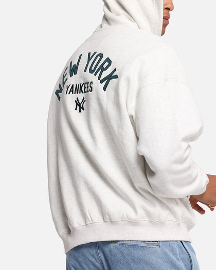 Majestic Athletic New York Yankees Arch FZ Boxy Hoodie White Marle