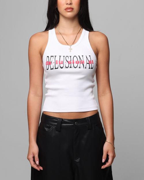 Loiter Women's Delusional Tank White