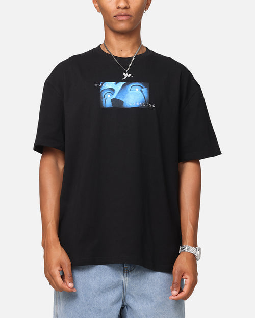 Goat Crew X Solo Leveling Statue Of God Heavy T-Shirt Black