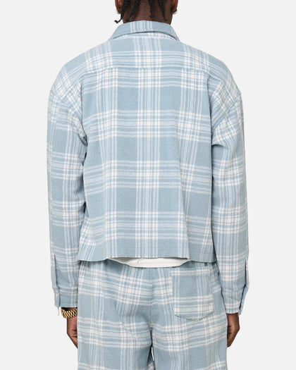 XXIII Plaid Long Sleeve Overshirt Blue