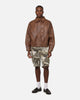 XXIII Vegan Leather Flight Jacket Brown
