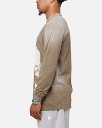 Tupac 2Pac Hem Vintage Long Sleeve T-Shirt Brown