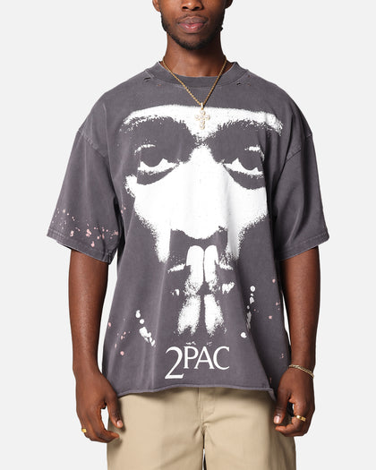 Tupac Blessed T-Shirt Washed Black