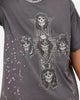 Guns N Roses Guns Cross T-Shirt Washed Black