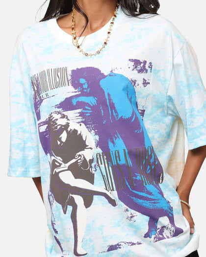 Guns N Roses Roses All Over T-Shirt Washed White