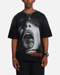 Scorpions Scorpions Blacked Out T-Shirt Washed Black