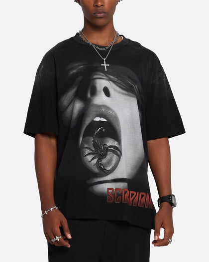 Scorpions Scorpions Blacked Out T-Shirt Washed Black